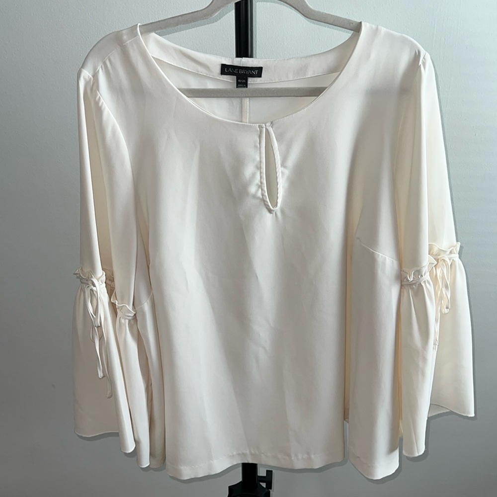 Cream Bell Sleeve Top